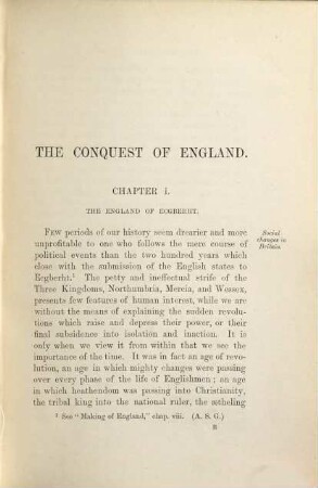 The conquest of England : With Portrait and Maps