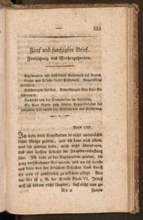 Fünf und funfzigster Brief. Fortsetzung des Vorhergehenden