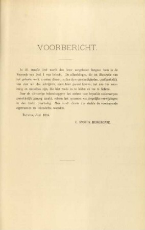 Voorbericht