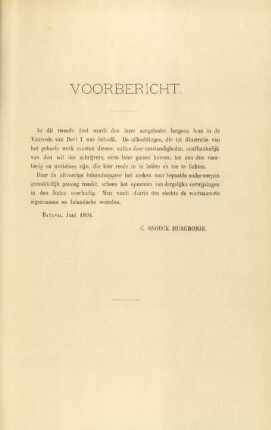 Voorbericht