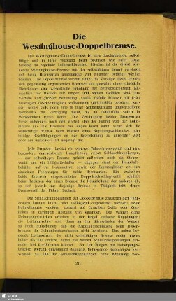 Die Westinghouse-Doppelbremse