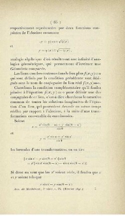 Réalisation et usage des formes imaginaires en géométrie. [Fortsetzung]