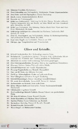 Gläser und Kristalle (Nr. 146-203)