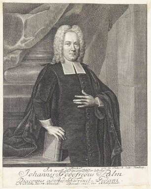 Bildnis des Johannes Godofredus Palm