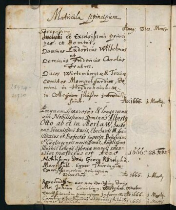 Einträge 1666-1682