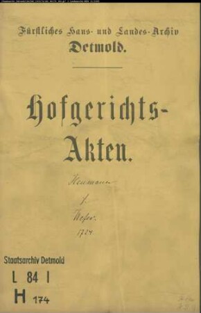 Heumann, Johann zu Hagen gegen Simon Wefer zu Hagen - Beleidigung