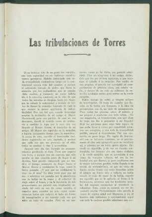 Las tribulaciones de Torres
