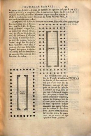 Cours d'architecture enseigné dans l'academie royale d'architecture : ou sont éxpliquez les termes, l'origine et les principes d'architecture ..., 3. (1683). - S. 177-312 : Ill.