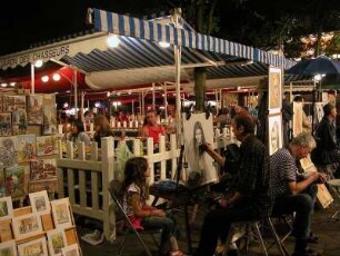 Abends am Place du Tertre, Montmartre