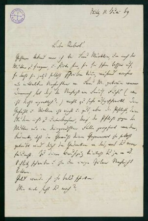 Brief vom 11. Juni 1869