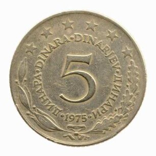 5 Dinar 1975