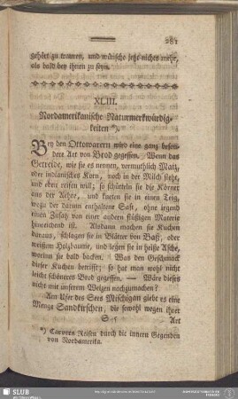 XLIII. Nordamerikanische Naturmerkwürdigkeiten