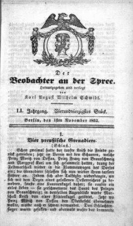 44. Stueck, 1. November 1852