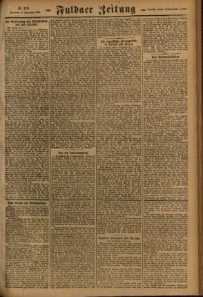 Zweite Ausgabe vom Sonntag, den 03. Dezember 1922.