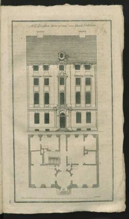 No 1. Dessein von einem massiven Gebäude