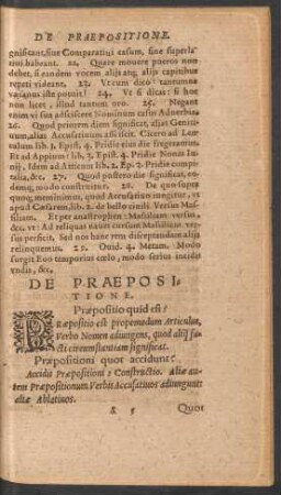De Praepositione.