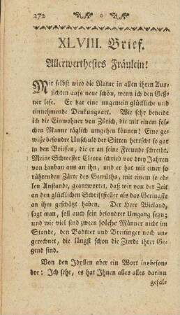XLVIII. Brief.