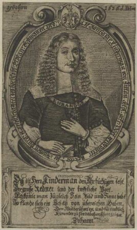 Bildnis des Balthasar Kindermann