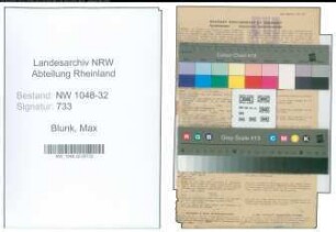 Entnazifizierung Max Blunk , geb. 18.12.1881 (Stadtinspektor)
