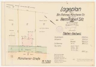 Garten Robert Sitz, Berlin-Frohnau: Lageplan Vermessungskarte 1:250
