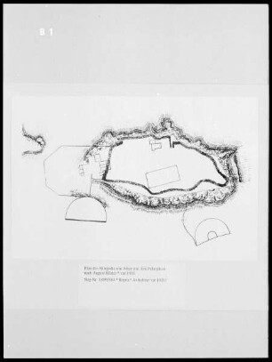 Plan der Akropolis von Athen mit dem Pelargikon nach August Köster