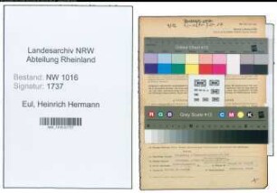 Entnazifizierung Heinrich Hermann Eul , geb. 29.06.1912 (Schlossermeister)