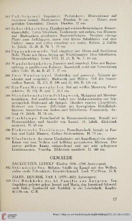 Gemälde (Nr. 192-282)