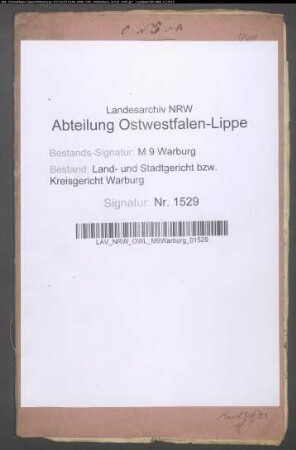 Erblasser: Ortmann, Maria Angela, geb. Nüsse: