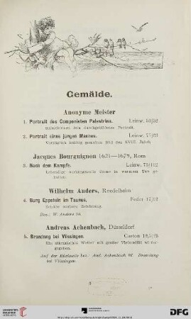 Gemälde (Nr. 1-188)