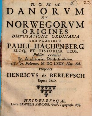 Danorum et Norwegorum origines