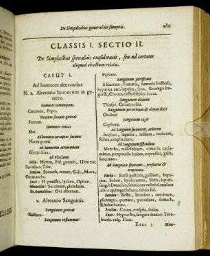 Sectio II. De Simplicibus specialius consideratis, seu ad certum aliquod obiectum relatis.