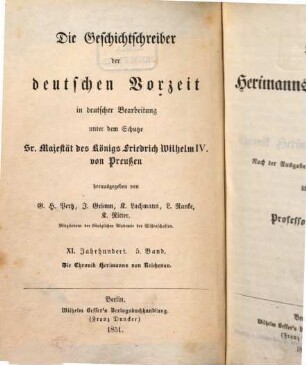 Die Chronik Herimanns von Reichenau