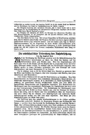 Die wirtschaftliche Bedeutung der Ruhrbesetzung