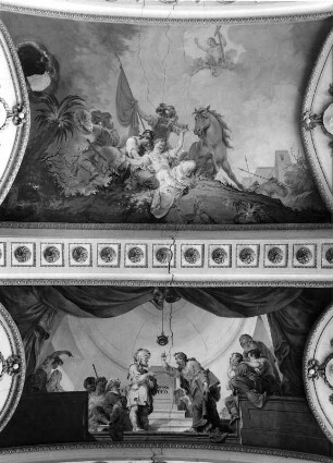 Deckenbilder : Deckenbilder. Fresko (vor 1797; J. Zick). Triefenstein, Klosterkirche