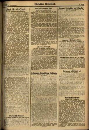 Zweite Ausgabe vom Mittwoch, den 21. Oktober 1936.