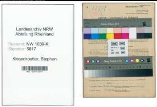Entnazifizierung Stephan Kissenkoetter , geb. 11.11.1901 (Kaufmann)