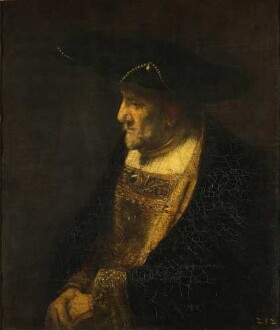 Bildnis eines Mannes mit Perlen am Hut, 