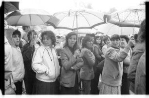 Kleinbildnegativ: Protest, Kliems Festsäle, 1984