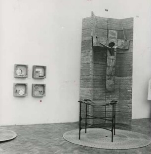 X. Triennale Mailand, Deutsche Abt., Taufschale, Kruzifix und Kirchengerät