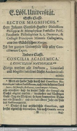I. C. Löbl. Universität