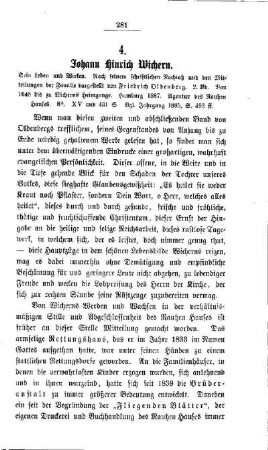 Johann Hinrich Wichern