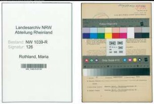 Entnazifizierung Maria Rothland , geb. 03.11.1902 (Stenotypistin)