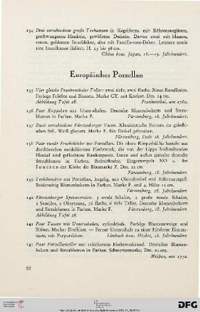 Europäisches Porzellan (Nr. 135-152)