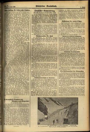 Zweite Ausgabe vom Freitag, den 17. Juni 1938.