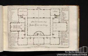 No. 12. Plan du deuxiéme Etage. Zweyter Grund oder Etage.