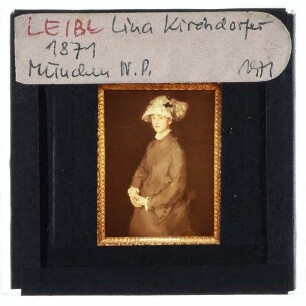 Leibl, Porträt der Lina Kirchdorffer