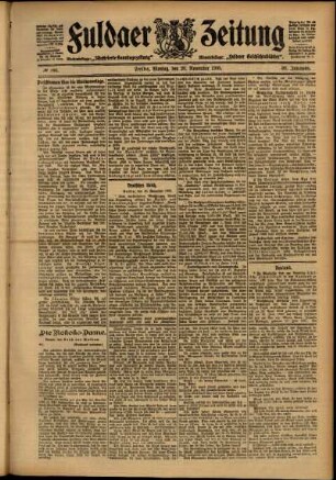 Ausgabe vom Montag, den 20. November 1905.