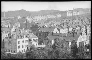 Frankenberg. Stadtansicht und Königliches Lehrerseminar