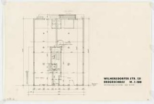 Wohn- und Geschäftshaus Wilmersdorfer Straße 131, Berlin-Charlottenburg: Grundriss Erdgeschoss 1:100