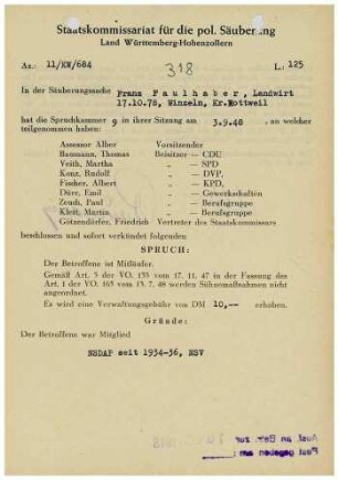 Faulhaber, Franz